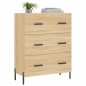 vidaXL Aparador de madera de ingeniería roble Sonoma 69,5x34x90 cm vidaXL Aparador de madera de ingeniería roble Sonoma 69,5x34x90 cm
