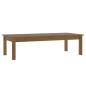 vidaXL Mesa de centro madera maciza de pino marrón miel 110x50x30 cm