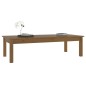 vidaXL Mesa de centro madera maciza de pino marrón miel 110x50x30 cm