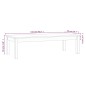 vidaXL Mesa de centro madera maciza de pino marrón miel 110x50x30 cm