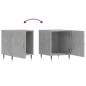 vidaXL Mesita de noche madera de ingeniería gris hormigón 40x40x50 cm vidaXL Mesita de noche madera de ingeniería gris hormigón 40x40x50 cm