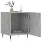 vidaXL Mesita de noche madera de ingeniería gris hormigón 40x40x50 cm vidaXL Mesita de noche madera de ingeniería gris hormigón 40x40x50 cm