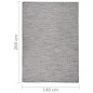 vidaXL Alfombra de exterior de tejido plano marrón y azul 140x200 cm vidaXL Alfombra de exterior de tejido plano marrón y azul 140x200 cm