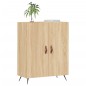 vidaXL Aparador de madera de ingeniería roble Sonoma 69,5x34x90 cm vidaXL Aparador de madera de ingeniería roble Sonoma 69,5x34x90 cm
