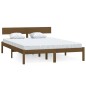 vidaXL Estructura de cama madera maciza pino marrón miel 160x200 cm vidaXL Estructura de cama madera maciza pino marrón miel 160x200 cm
