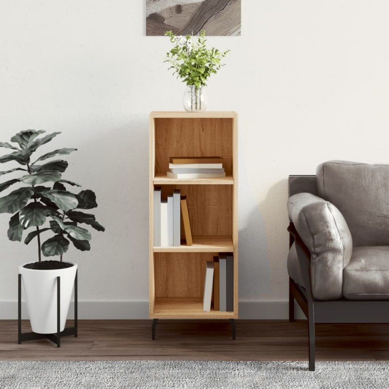 vidaXL Aparador de madera de ingeniería roble Sonoma 34,5x32,5x90 cm vidaXL Aparador de madera de ingeniería roble Sonoma 34,5x32,5x90 cm