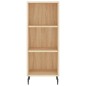 vidaXL Aparador de madera de ingeniería roble Sonoma 34,5x32,5x90 cm vidaXL Aparador de madera de ingeniería roble Sonoma 34,5x32,5x90 cm
