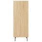 vidaXL Aparador de madera de ingeniería roble Sonoma 34,5x32,5x90 cm vidaXL Aparador de madera de ingeniería roble Sonoma 34,5x32,5x90 cm