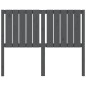 vidaXL Cabecero de cama madera maciza de pino gris 125,5x4x100 cm vidaXL Cabecero de cama madera maciza de pino gris 125,5x4x100 cm