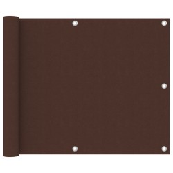 vidaXL Toldo para balcón tela oxford marrón 75x300 cm