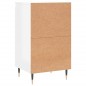 vidaXL Aparador madera de ingeniería blanco brillante 40x35x70 cm vidaXL Aparador madera de ingeniería blanco brillante 40x35x70 cm