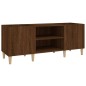 vidaXL Mueble de discos madera contrachapada roble marrón 121x38x48 cm vidaXL Mueble de discos madera contrachapada roble marrón 121x38x48 cm