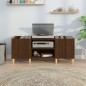 vidaXL Mueble de discos madera contrachapada roble marrón 121x38x48 cm vidaXL Mueble de discos madera contrachapada roble marrón 121x38x48 cm