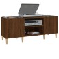 vidaXL Mueble de discos madera contrachapada roble marrón 121x38x48 cm vidaXL Mueble de discos madera contrachapada roble marrón 121x38x48 cm