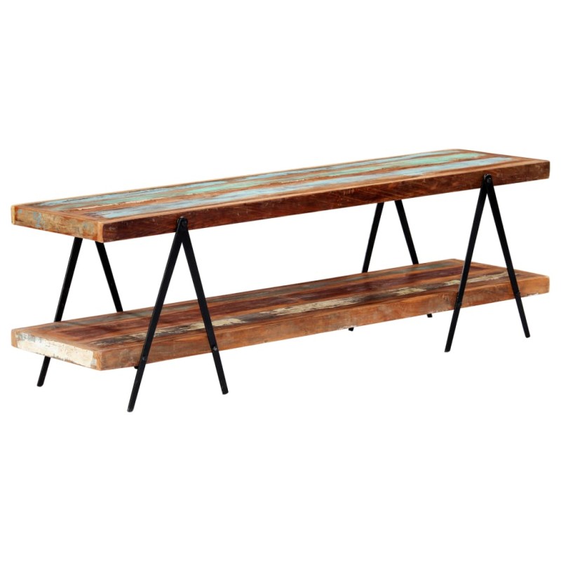 vidaXL Mueble para TV de madera maciza reciclada 160x40x50 cm vidaXL Mueble para TV de madera maciza reciclada 160x40x50 cm