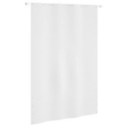 vidaXL Toldo pantalla para balcón tela oxford blanco 160x240 cm