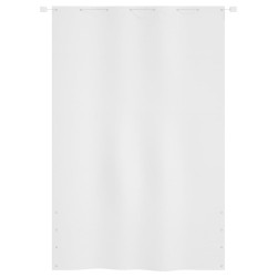 vidaXL Toldo pantalla para balcón tela oxford blanco 160x240 cm