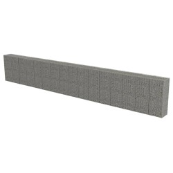 vidaXL Muro de gavionescon cubiertas acero galvanizado 900x50x150 cm