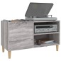 vidaXL Mueble discos madera contrachapada gris sonoma 84,5x38x48 cm vidaXL Mueble discos madera contrachapada gris sonoma 84,5x38x48 cm