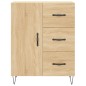 vidaXL Aparador de madera de ingeniería roble Sonoma 69,5x34x90 cm