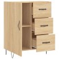 vidaXL Aparador de madera de ingeniería roble Sonoma 69,5x34x90 cm