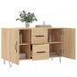 vidaXL Aparador de madera de ingeniería roble Sonoma 100x36x60 cm vidaXL Aparador de madera de ingeniería roble Sonoma 100x36x60 cm