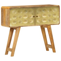 vidaXL Aparador de madera maciza de mango 90x30x77 cm
