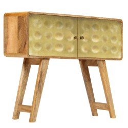 vidaXL Aparador de madera maciza de mango 90x30x77 cm