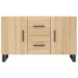 vidaXL Aparador de madera de ingeniería roble Sonoma 100x36x60 cm vidaXL Aparador de madera de ingeniería roble Sonoma 100x36x60 cm