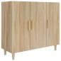 vidaXL Aparador de madera de ingeniería roble Sonoma 90x34x80 cm vidaXL Aparador de madera de ingeniería roble Sonoma 90x34x80 cm