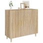 vidaXL Aparador de madera de ingeniería roble Sonoma 90x34x80 cm vidaXL Aparador de madera de ingeniería roble Sonoma 90x34x80 cm