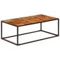 vidaXL Mesa de centro 110x60x40 cm madera maciza de acacia y acero
