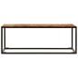 vidaXL Mesa de centro 110x60x40 cm madera maciza de acacia y acero