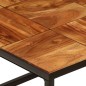 vidaXL Mesa de centro 110x60x40 cm madera maciza de acacia y acero