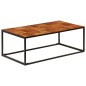 vidaXL Mesa de centro 110x60x40 cm madera maciza de acacia y acero