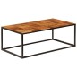 vidaXL Mesa de centro 110x60x40 cm madera maciza de acacia y acero