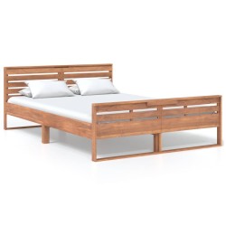 vidaXL Estructura de cama madera de teca maciza 140x200 cm