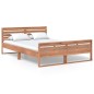 vidaXL Estructura de cama madera de teca maciza 140x200 cm vidaXL Estructura de cama madera de teca maciza 140x200 cm