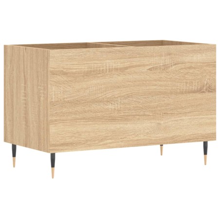 vidaXL Mueble discos madera contrachapada roble Sonoma 74,5x38x48 cm