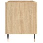 vidaXL Mueble discos madera contrachapada roble Sonoma 74,5x38x48 cm vidaXL Mueble discos madera contrachapada roble Sonoma 74,5x38x48 cm