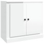 vidaXL Aparador madera contrachapada blanco brillante 70x35,5x67,5 cm vidaXL Aparador madera contrachapada blanco brillante 70x35,5x67,5 cm