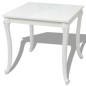 vidaXL Mesa de comedor 80x80x76 cm blanco brillante vidaXL Mesa de comedor 80x80x76 cm blanco brillante