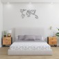 vidaXL Mesitas de noche 2 uds madera maciza de acacia 40x33x46 cm vidaXL Mesitas de noche 2 uds madera maciza de acacia 40x33x46 cm