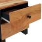 vidaXL Mesitas de noche 2 uds madera maciza de acacia 40x33x46 cm vidaXL Mesitas de noche 2 uds madera maciza de acacia 40x33x46 cm