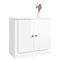 vidaXL Aparador madera contrachapada blanco brillante 70x35,5x67,5 cm vidaXL Aparador madera contrachapada blanco brillante 70x35,5x67,5 cm