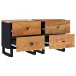 vidaXL Mesitas de noche 2 uds madera maciza de acacia 40x33x46 cm vidaXL Mesitas de noche 2 uds madera maciza de acacia 40x33x46 cm