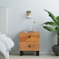 vidaXL Mesitas de noche 2 uds madera maciza de acacia 40x33x46 cm vidaXL Mesitas de noche 2 uds madera maciza de acacia 40x33x46 cm