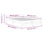 vidaXL Estructura de cama madera maciza pino marrón miel 180x200 cm vidaXL Estructura de cama madera maciza pino marrón miel 180x200 cm