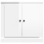 vidaXL Aparador madera contrachapada blanco brillante 70x35,5x67,5 cm vidaXL Aparador madera contrachapada blanco brillante 70x35,5x67,5 cm