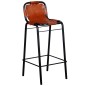 vidaXL Taburetes de barra de cocina 2 unidades cuero auténtico vidaXL Taburetes de barra de cocina 2 unidades cuero auténtico